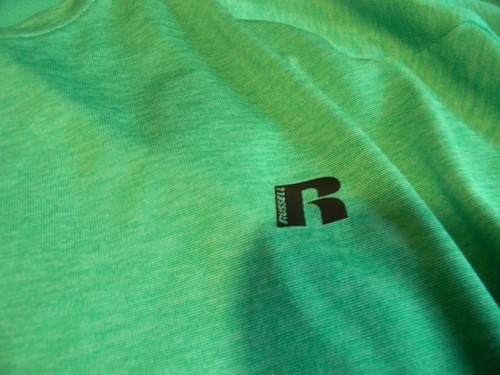 RUSSELL DRI-POWER 360 XL ACTIVEWEAR SHORT SLEEVE CREW NECK T SHIRT - GREEN - Picture 2 of 7