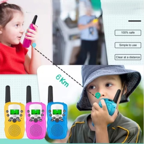 3X 22CH LCD radiotelefony CTCSS radio ręczne walkie talk zestaw dzieci - Zdjęcie 3 z 17