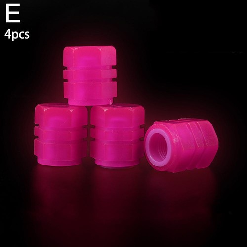 Luminous Valve Cap Fluorescent Night Glowing Car Wheels Valve Caps Hub Tyre D6E7 - Picture 14 of 15