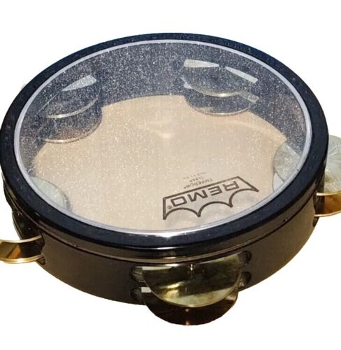 Remo Skin Tef Tambourine Riq Marine con piatti perforati - Foto 2 di 9