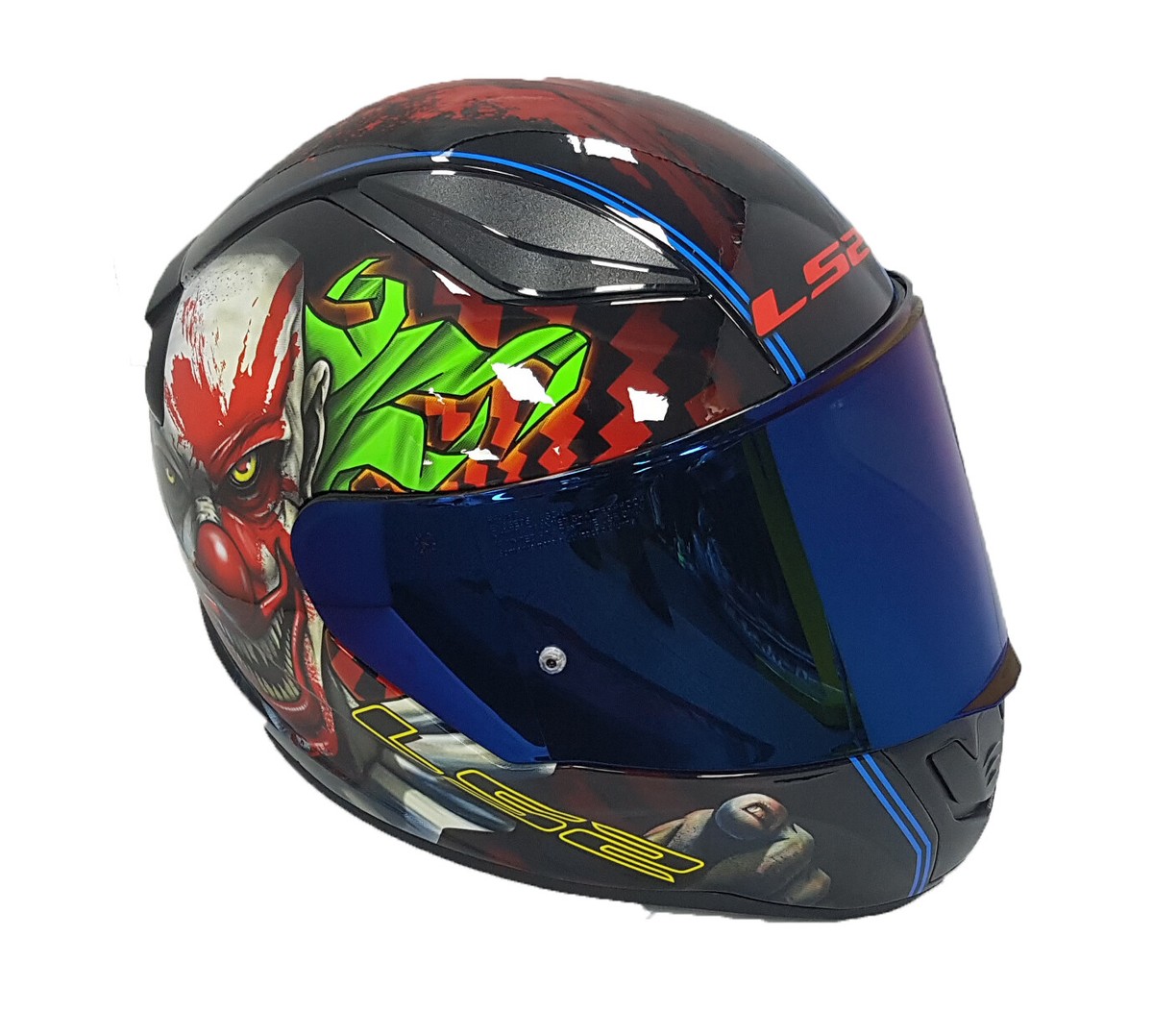 LS2 FF353 HAPPY DREAMS ECE22.06 FULL FACE MOTORCYCLE CRASH