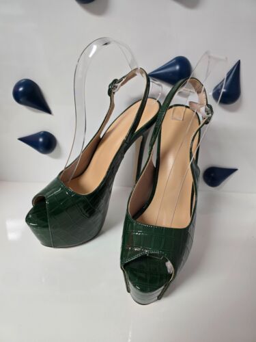 Women's Peep Toe Slingback Sandals Pumps High Heels Stilettos Shoes Party