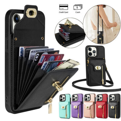 Luxury Rugged Magnetic Leather Phone Case For iPhone 14 Plus 15 16 Pro Max 13