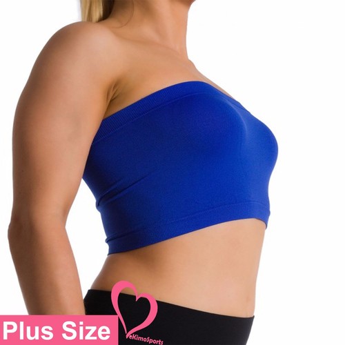 Übergröße nahtlos trägerlos Bandeau BH Röhrenoberteil Sport BH Yoga XL 1X 2X 3X 4X - Bild 20 von 32