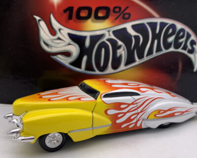 Hot Wheels Big Mutha Lead Sled Lowrider White & Yellow with Flames