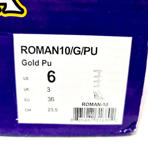 Zapato Funtasma Diosa Romana Tirantes Tacón Alto Mujer Talla 6 EE. UU. Cuero PU 4 Correas - Imagen 8 de 12