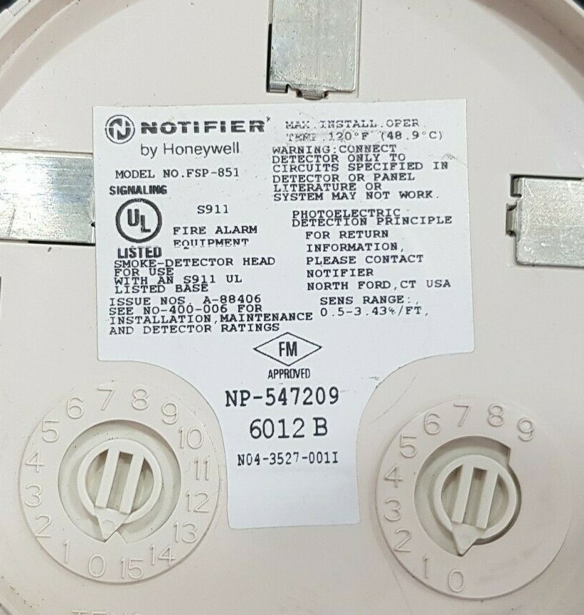 Details zu NOTIFIER FSP 851 Feueralarm Rauchmelder FSP851 / Mit DHL , Fedex Reichlich Versandhandel