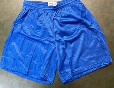 New Alleson Athletic Shorts,Royal , 7" Inseam, Size Adult Small, Nylon Mini-Mesh