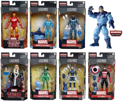 HASBRO MARVEL LEGENDS AVENGERS SET OF 7+1 BAF CONTROLLER 6" FIGURE WAVE 1 2022
