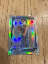 2021-22 Panini Donruss Optic Rated Rookie Holo Prizm Josh Giddey #152 Thunder RC