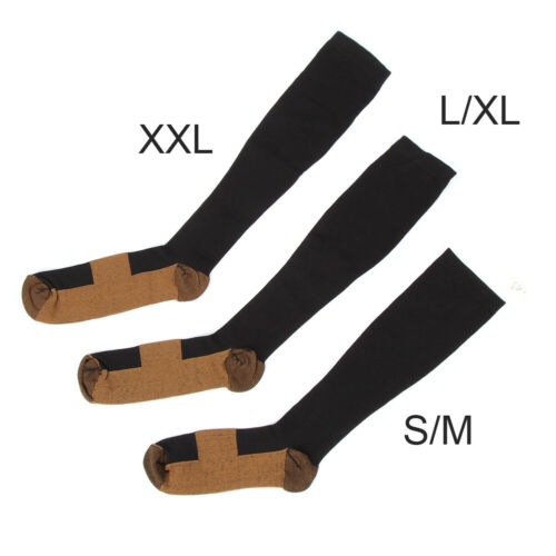 6 PACK Copper Infused Compression Sport Socks 20-30mmHg Graduated Men Women - Picture 2 of 10