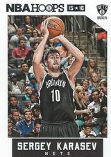 Sergey Karasev NBA Hoops 2015-2016 Trading Card #151 Brooklyn Nets