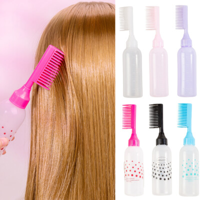 170ml Refillable Hair Dye Applicator Bottles Plastic Hair Coloring Smudge Tool