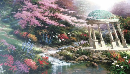 Thomas Kinkade "Pools of Serenity" #2408/4850 Druck auf Papier mit Echtheit - Bild 4 von 11