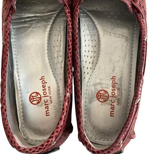 Marc Joseph New York Women Sz 7.5 Cypress Hill Leather Burgundy Round Toe Shoe - Picture 12 of 18