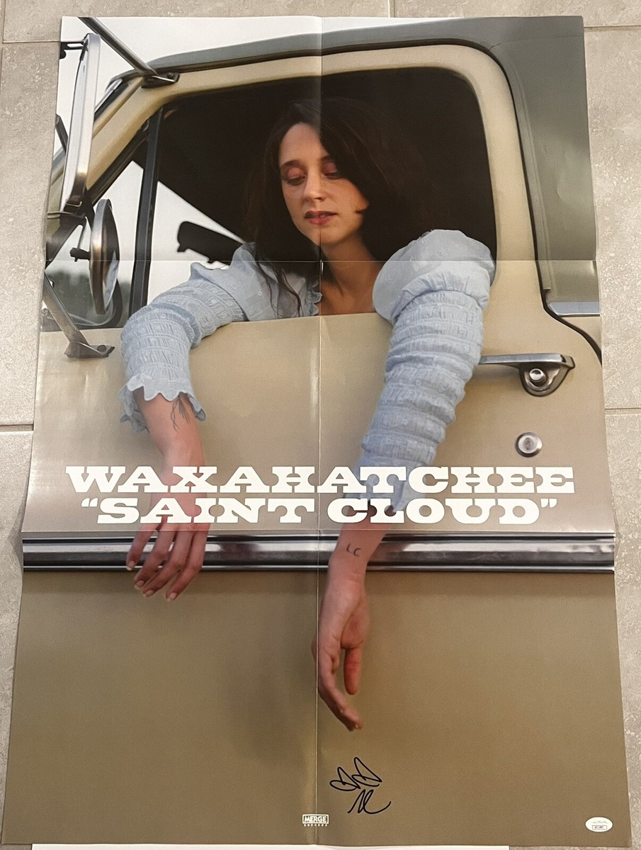 WAXAHATCHEE SIGNED SAINT CLOUD VINYL INSERT POSTER KATIE