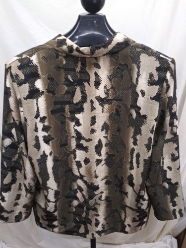 KENSINGTON SQUARE LADIES SNAKE PRINT BLAZER SIZE 1X - Picture 3 of 9