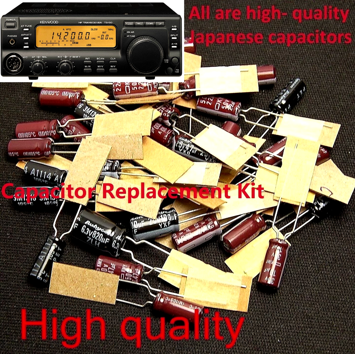 Kenwood TS-50S / TS-60S Radial + SMD electrolytic Capacitor
