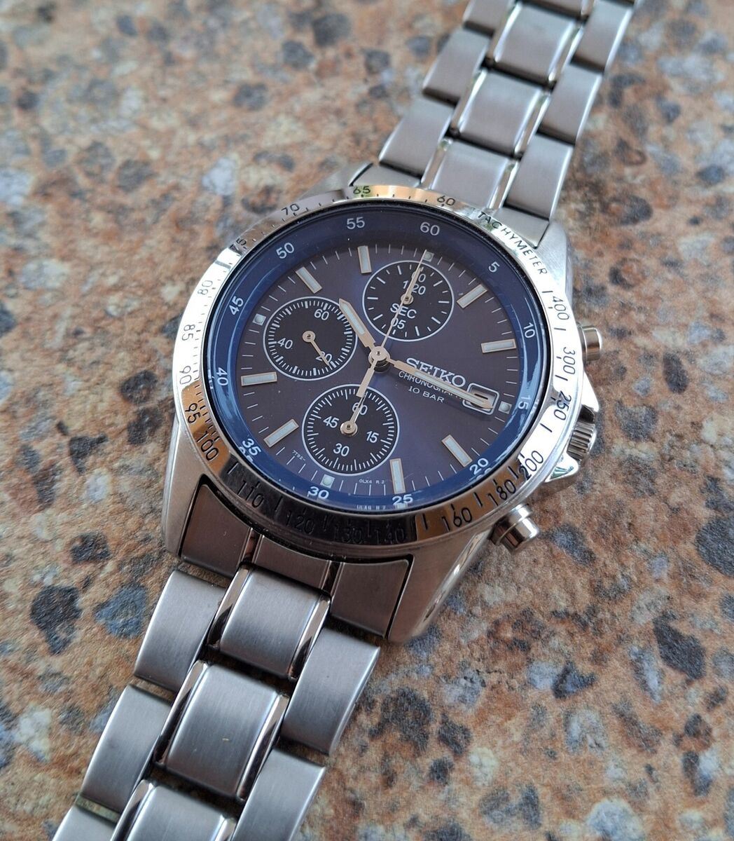 Seiko Quartz Chronograph 7T92 0DW0 JDM Blue Dial June 2003 Seiko Quartz Chronograph 7T92 0DW0 JDM Blue Dial June 2003