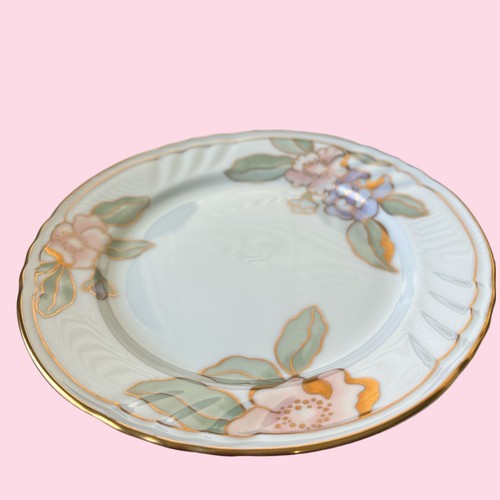 Vtg Set 8 Fitz & Floyd Fine Porcelain "Fleur Fantasia" Dessert Plates 6.5" Mint - Picture 5 of 8