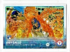 Joey Gallo 2015 Topps Update Series Rookie Debut RC #US14 Rangers