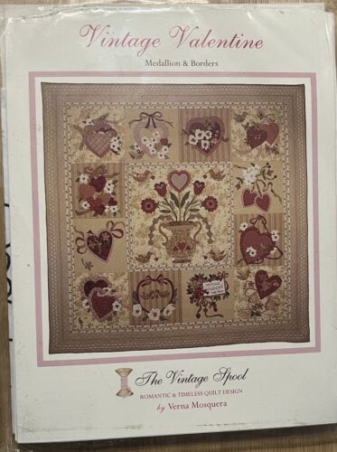 Vintage Valentine, Verna Mosquera, The Vintage Spool Quilt Pattern Packet, HTF!