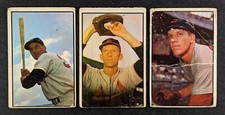 1953 Bowman Color Lot 3 Cards