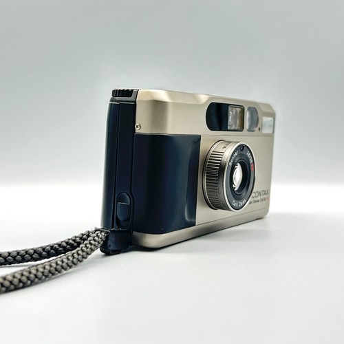CONTAX T2 DATA BACK Titan Silver 35mm Point & Shoot Film Camera From JAPAN - Picture 13 of 16