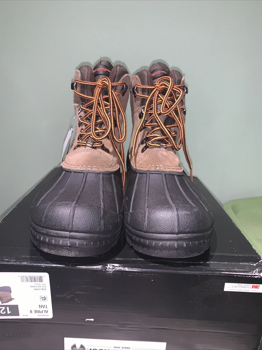 NEW Weatherproof 3m Alpine II Tan Mens WInter Duck Boots Size 12