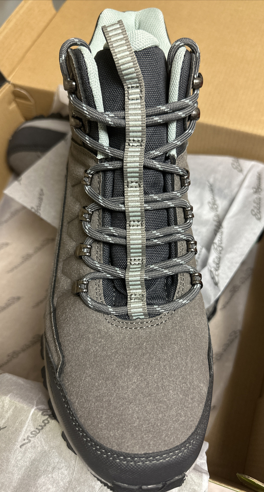 Eddie Bauer Women's Ravenna Hiking Winter Boot Size 10 Grey/Green NEW