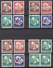 1951 DDR 289-292 ** postfrisch oder gestempelt S&auml;tze und Einzelmarken z. Auswahl