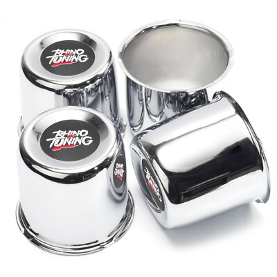 RhinoTuning 3.31in Chrome Push Through Center Cap for 3.31'' Bore 2.83'' Tall