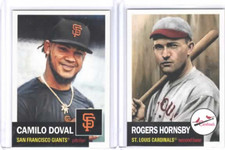 2024 Topps Living Set 793 794 ROGERS HORNSBY & CAMILO DOVAL Free Shipping