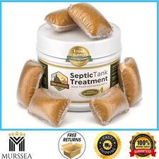 Septic Tank Treatment - 1 Year Supply of Dissolvable Easy Flush Live Bacteria Pa