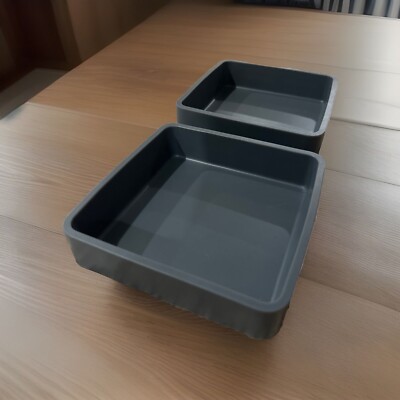 Prepd Cheat Sheets Oven Meal Prep Silicone Baking Divider Trays (Set Of 2) Gray