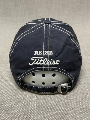 Casquette chapeau FJ Titleist Pro V1 Tour Performance noire à bretelles