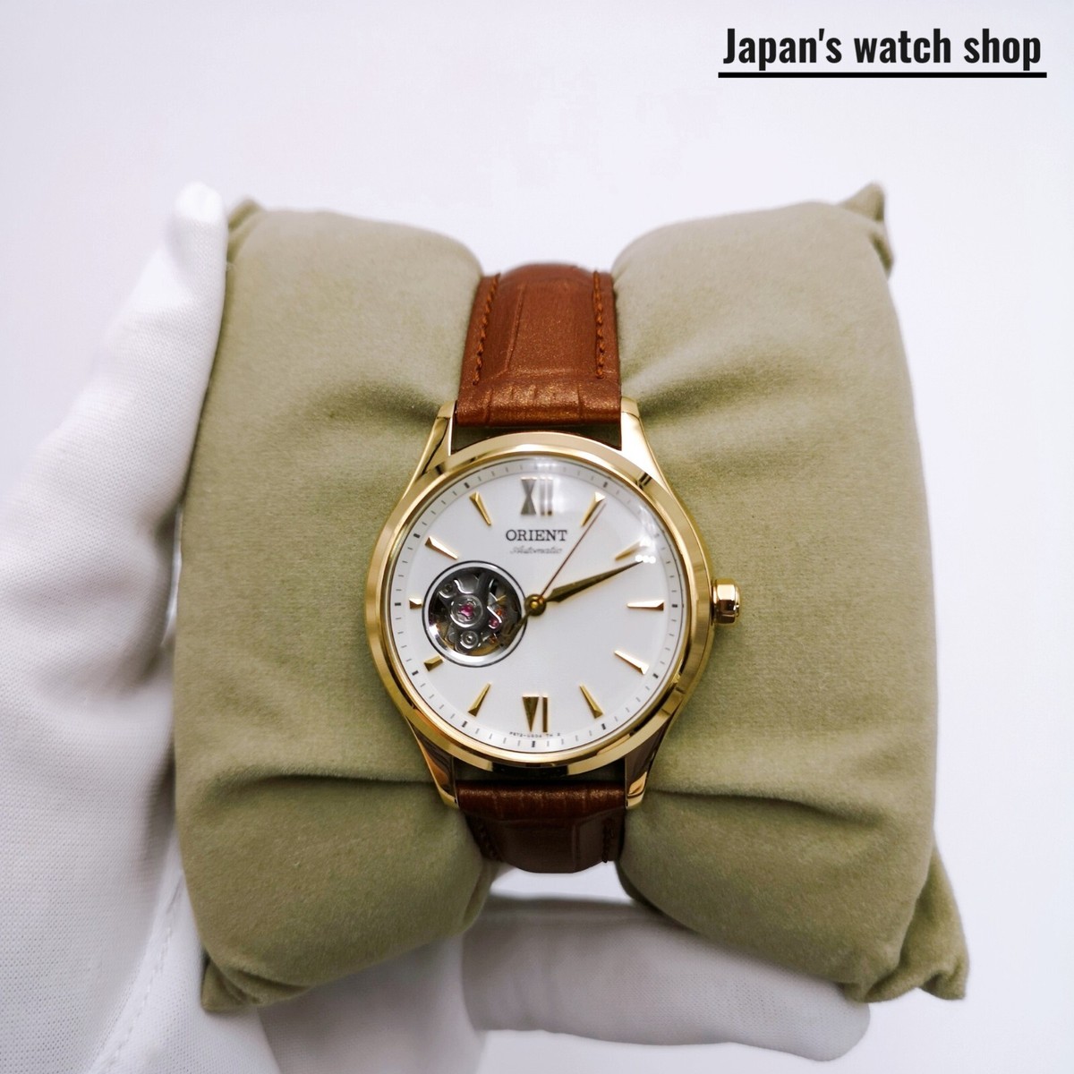 ORIENT RN-AG0728S White Semi-Skeleton Women's Watch New in Box | eBay