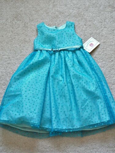 Marmellata Girls' Blue Sleeveless Special Occasion / Holiday Dress - Size 4