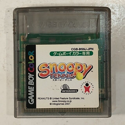 Snoopy Tennis (Nintendo Game Boy Color GBC, 2001) Japan Import