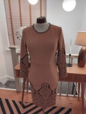Lovie’s Embossed Printed Shift Dress Size S 38 Inches New Without Tags
