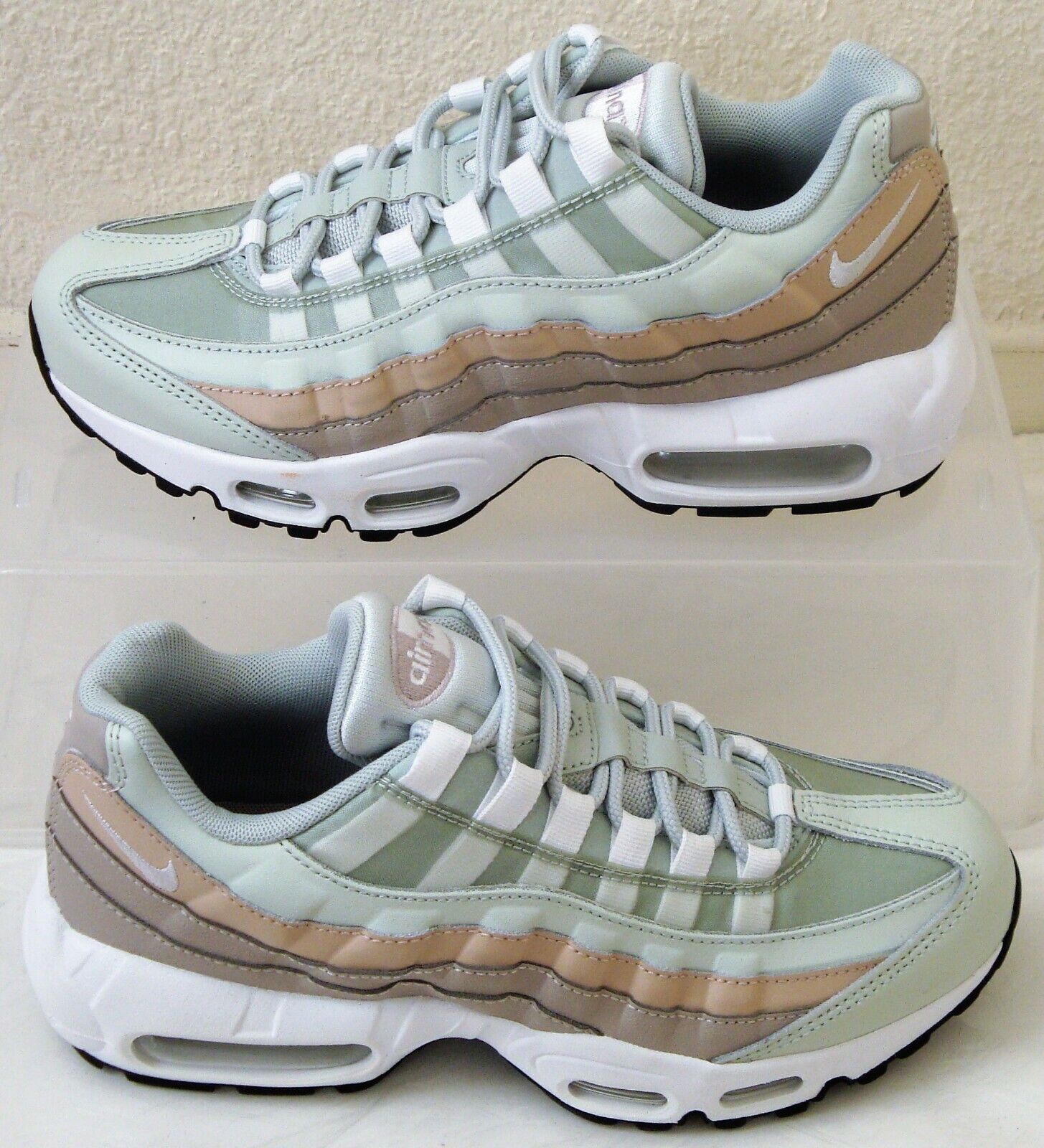New Nike Air Max 95 Light Silver Moon Particle Womens US Size 7.5 5 EUR 38.5 | eBay