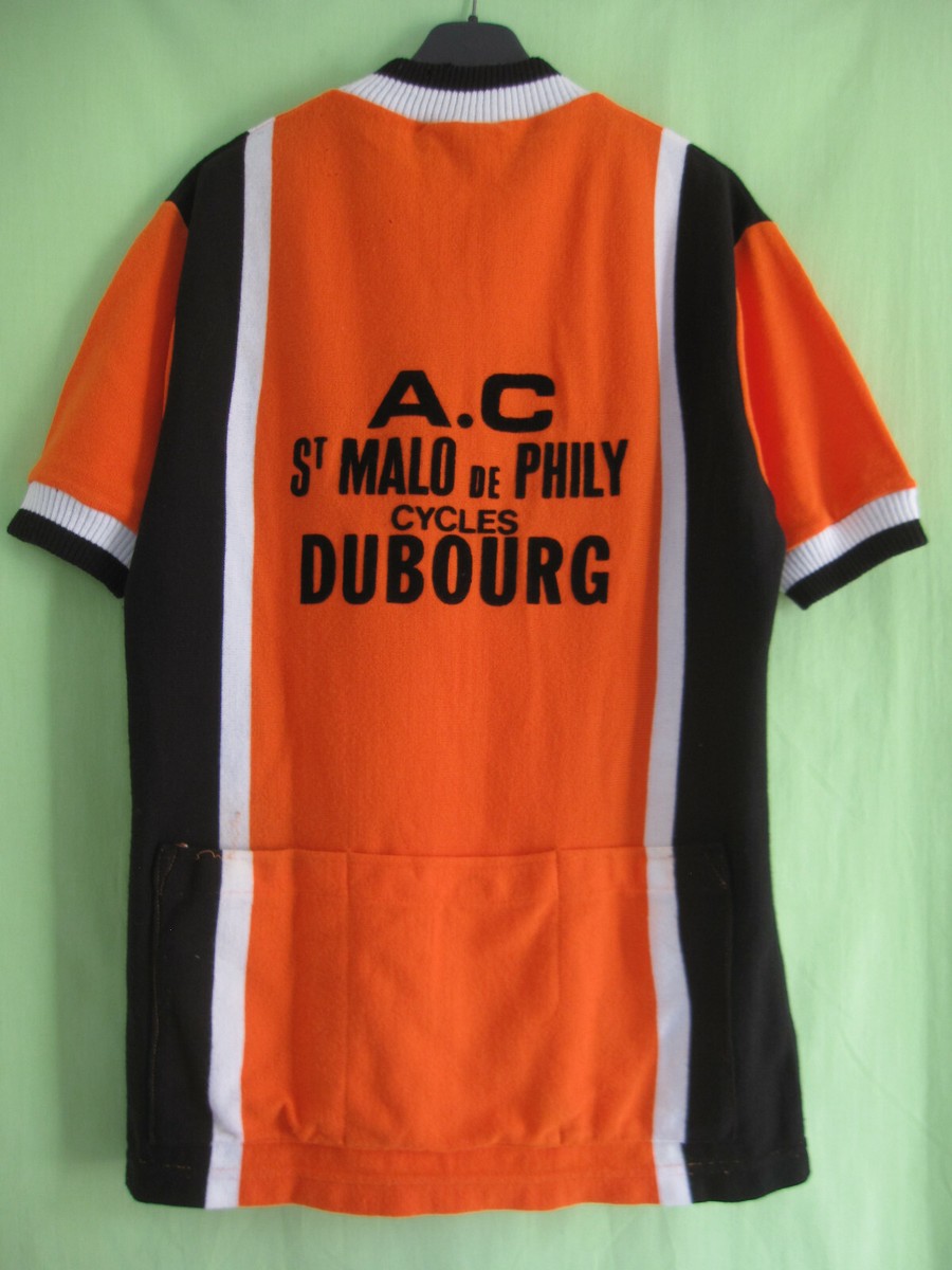 Maillot Cycliste vintage Cycle Dubourg Saint Malo Acrylique