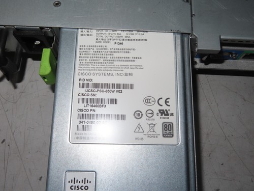 Cisco USCS-C220-M3S Server dual power supply UCSC-PSU-650W - Picture 3 of 9