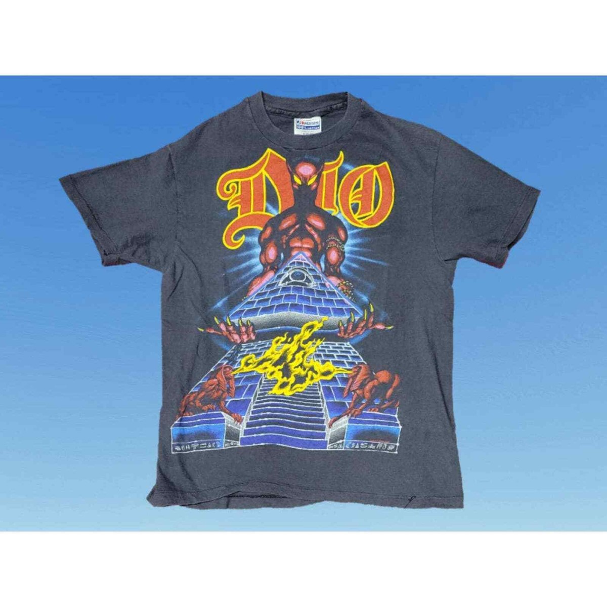 Vintage 1980s Ronnie James Dio Tshirt Last in Line Band Tee Size