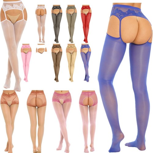 Woman Sexy Silk Lace Sheer Pantyhose Thigh High Tights Socks Long Stockings Club - 第 1/165 張圖片