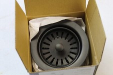 Signature Hardware 4-1/2" Garbage Disposal Flange with Stopper. 479906, Black