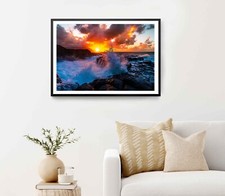 Sea Queens Bath Kauai Hawaii Sunset Poster Premium Quality Choose your Size