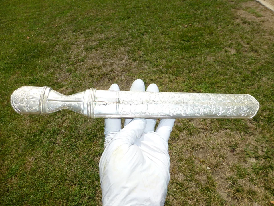 Antiguo cuchillo daga guerrero tibetano Khampa espada tibetana Ke Tri Foto 4 de 4