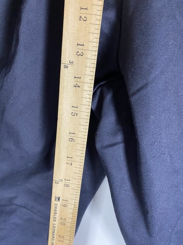 New VTG Dead Stock Duke Chinos Blue Belted Flat High Rise Men's 42W x 28L belt - Picture 8 of 8