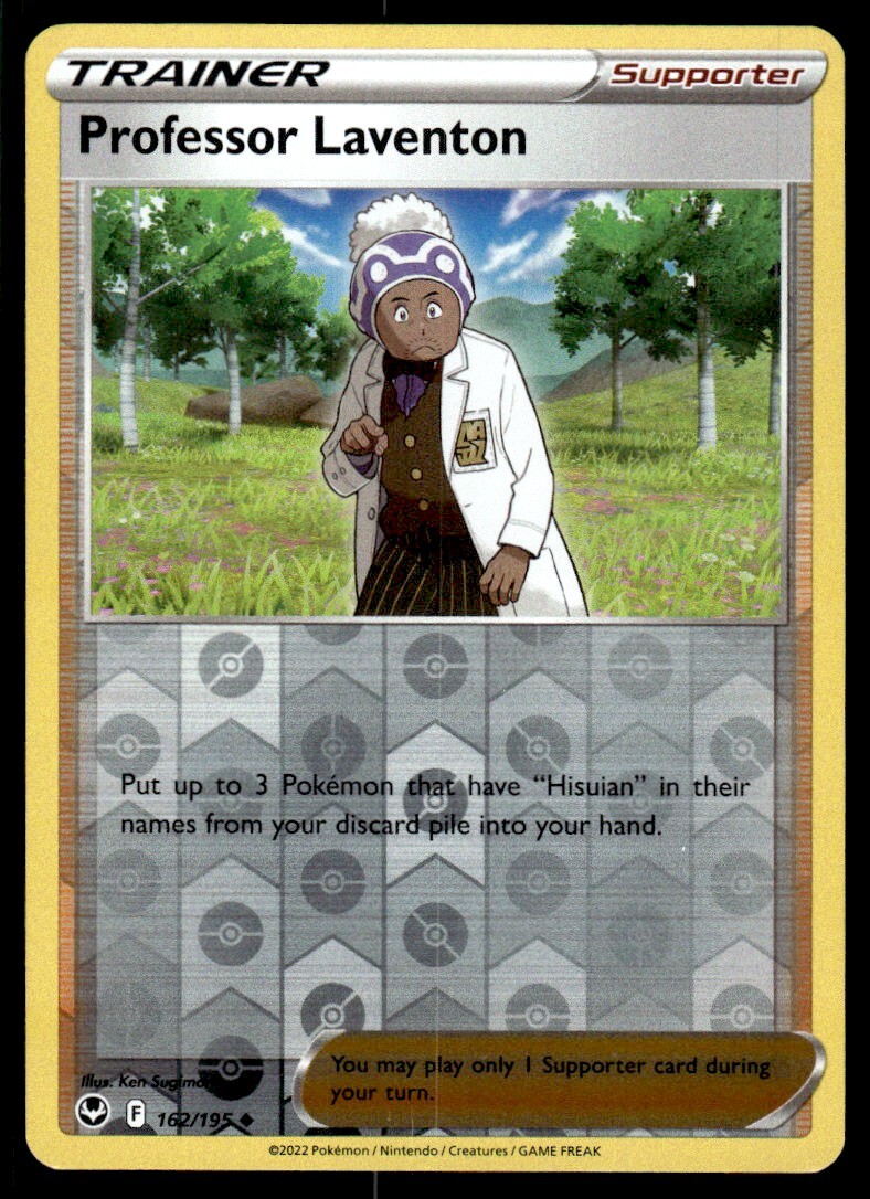 Professor Laventon #162/195 Reverse Holo 2022 Pokemon Silver Tempest LP